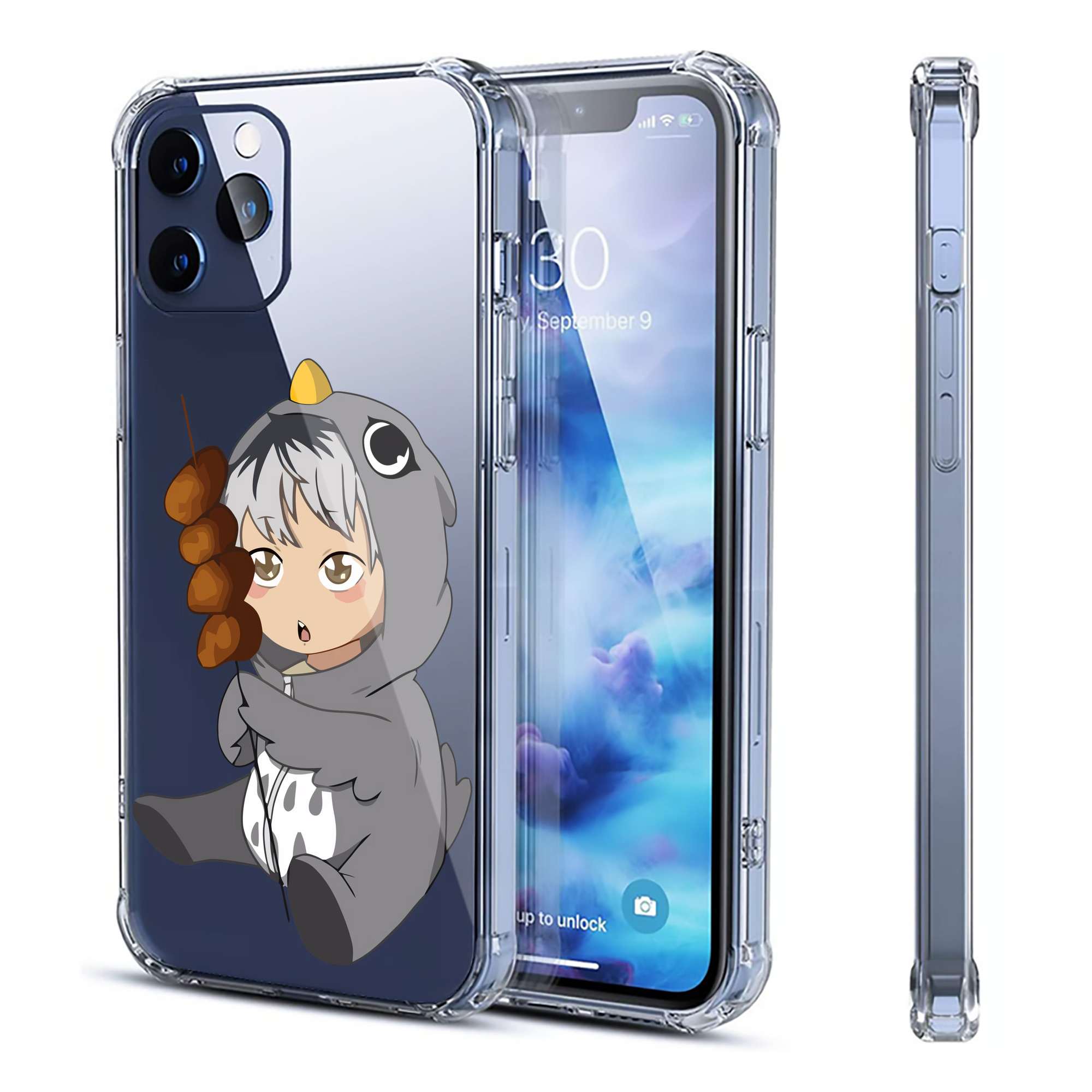 （画像用） ハイキュー!! Haikyu!! 【iPhone 12シリーズ対応】透明スマホケース（クリアソフトケース）